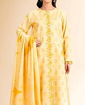 Nishat Yellow Jacquard Suit- Pakistani Designer Lawn Suits