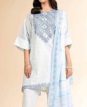Nishat Light Blue/Light Grey Jacquard Suit- Pakistani Lawn Dress