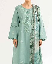 Nishat Mint Green Cambric Suit- Pakistani Designer Lawn Suits