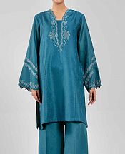 Nishat Blue Jacquard Suit (2 pcs)- Pakistani Lawn Dress
