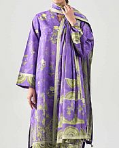 Nishat Pastel Purple Lawn Suit (2 pcs)- Pakistani Lawn Dress