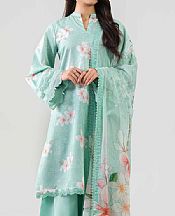 Nishat Light Aqua Lawn Suit (2 pcs)- Pakistani Lawn Dress