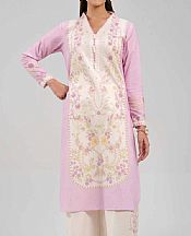 Nishat Light Pink/Off White Lawn Suit (2 pcs)- Pakistani Lawn Dress