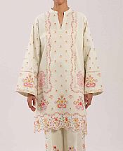 Nishat Cream Lawn Suit (2 pcs)- Pakistani Lawn Dress