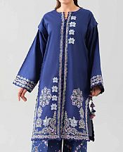 Nishat Blueberry Cambric Suit (2 pcs)- Pakistani Lawn Dress