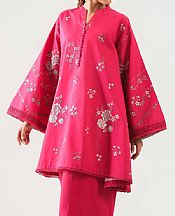 Nishat Warm Pink Cambric Suit (2 pcs)- Pakistani Lawn Dress
