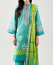 Nishat Aqua Green Lawn Suit- Pakistani Lawn Dress
