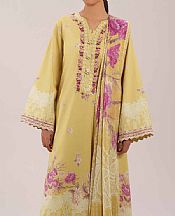 Nishat Sand Gold Lawn Suit- Pakistani Lawn Dress
