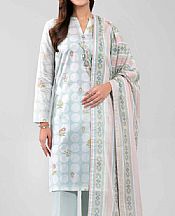 Nishat Pale Aqua Lawn Suit- Pakistani Designer Lawn Suits