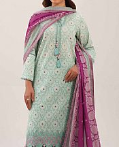 Nishat Summer Green/Off White Lawn Suit- Pakistani Designer Lawn Suits