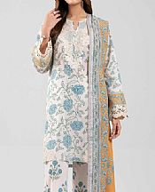 Nishat Off White Lawn Suit- Pakistani Designer Lawn Suits