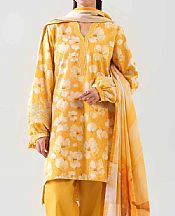 Nishat Orange Lawn Suit- Pakistani Designer Lawn Suits