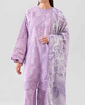 Nishat Lilac Lawn Suit- Pakistani Designer Lawn Suits