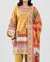 Nishat Pastel Orange Lawn Suit- Pakistani Designer Lawn Suits