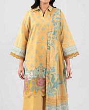 Nishat Sand Gold Lawn Suit- Pakistani Lawn Dress