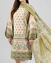 Nishat Ivory Lawn Suit- Pakistani Lawn Dress