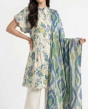 Nishat Ivory Lawn Suit- Pakistani Lawn Dress