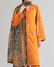 Nishat Orange Lawn Suit- Pakistani Designer Lawn Suits
