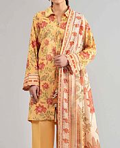 Nishat Apricot Lawn Suit- Pakistani Designer Lawn Suits