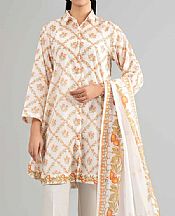 Nishat Off White Lawn Suit- Pakistani Designer Lawn Suits