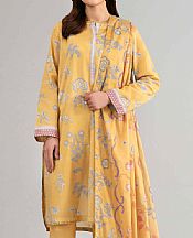 Nishat Sand Gold Lawn Suit- Pakistani Designer Lawn Suits
