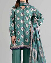 Nishat Viridian Green Lawn Suit- Pakistani Lawn Dress