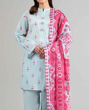 Nishat Light Blue Lawn Suit- Pakistani Lawn Dress