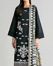 Nishat Black Lawn Suit- Pakistani Designer Lawn Suits