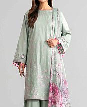 Nishat Summer Green Lawn Suit- Pakistani Designer Lawn Suits