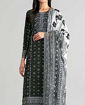 Nishat Black Lawn Suit- Pakistani Lawn Dress