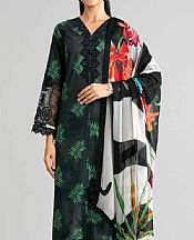 Nishat Black Lawn Suit- Pakistani Lawn Dress