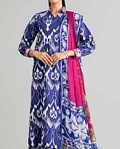 Nishat Twilight/Off White Lawn Suit- Pakistani Designer Lawn Suits