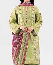 Olive Lawn Suit (2 pcs)