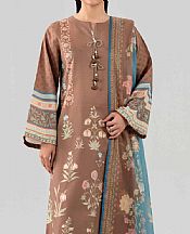 Pastel Brown Lawn Suit