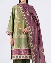 Green/Plum Lawn Suit