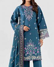 Teal Blue Lawn Suit