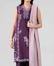 Plum Purple Lawn Suit