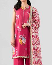 Cerise Pink Lawn Suit