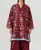 Nishat Wine berry Lawn Suit (2 pcs)- Pakistani Designer Lawn Suits