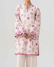 Nishat Off-white Lawn Suit (2 pcs)- Pakistani Designer Lawn Suits