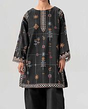 Nishat Black Lawn Suit (2 pcs)- Pakistani Designer Lawn Suits