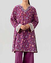 Nishat Purple Lawn Suit (2 pcs)- Pakistani Lawn Dress