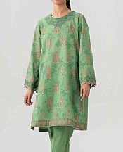 Nishat Green Lawn Suit (2 pcs)- Pakistani Lawn Dress