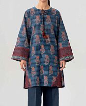 Nishat Denim Blue Lawn Suit (2 pcs)- Pakistani Lawn Dress