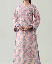 Nishat Ivory/Pink Lawn Suit (2 pcs)- Pakistani Lawn Dress