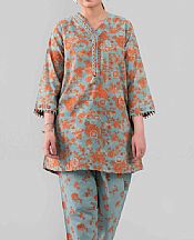Nishat Turquoise Lawn Suit (2 pcs)- Pakistani Designer Lawn Suits