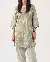 Nishat Turquoise/Grey Lawn Suit (2 pcs)- Pakistani Designer Lawn Suits