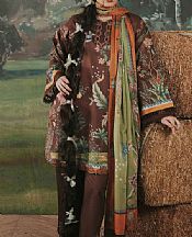 Chocolate Lawn Suit