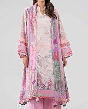 White/Pink Lawn Suit