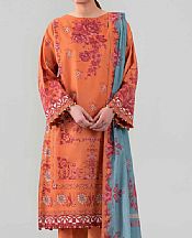 Bright Orange Lawn Suit